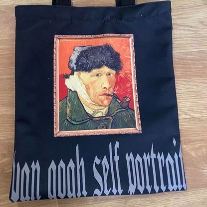 亮起來時尚文創  歐美復古風 梵谷 梵高 帆布袋 單肩 側背 手提 收納袋 文創 新款 文藝復興 背包 男女 藝術品 創意