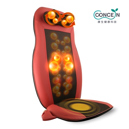 【康生】泰式SPA肩頸紓壓按摩椅墊CM-2022(紅/米/黑/藍)