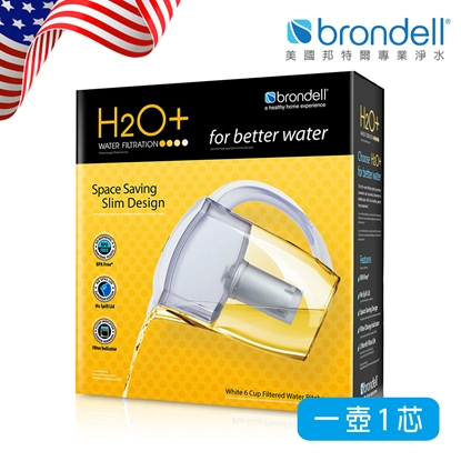 【Brondell】美國邦特爾極淨白濾水壺