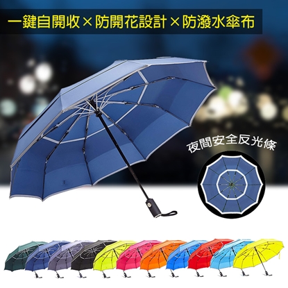 【HOSA】反光安全自動傘(12色任選)