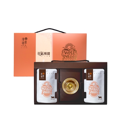 【優補達人】益氣補鐵牛肉精  常溫60ml*6包 + 黃金杯禮盒組-美
