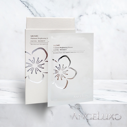 ANGELUXO 寒之珞雪 MUME Platinum Brightening Intense Facial Masque 沐梅鉑金鑽白面膜 (精裝乙盒)