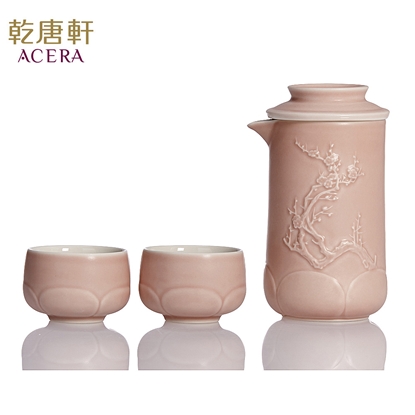 乾唐軒活瓷 | 梅香泡茶器 / 一壺+二杯 / 2色