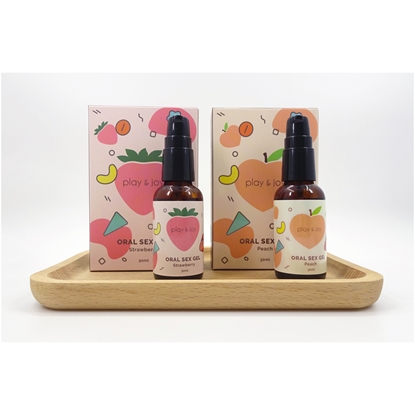 【PLAY&JOY】情趣口交液-（草莓風味30ml*1+水蜜桃風味30ml*1）