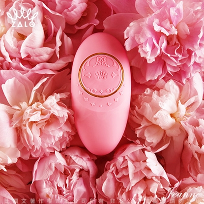 法國ZALO 凡爾賽系列 Jeanne 調情智能按摩器 金屬表面24k金 胭粉