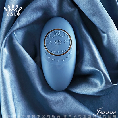 法國ZALO 凡爾賽系列 Jeanne 調情智能按摩器 金屬表面24k金 皇室藍