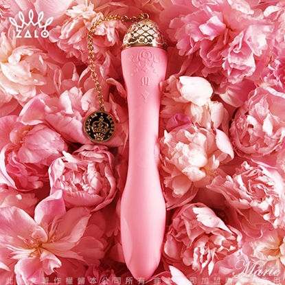 法國ZALO 凡爾賽系列 Marie 智能曲線按摩棒 金屬表面24k金 胭粉