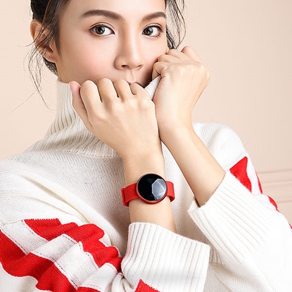 [藝人張懷媗代言]-B36女性時尚智能錶(心率監測)-蝦