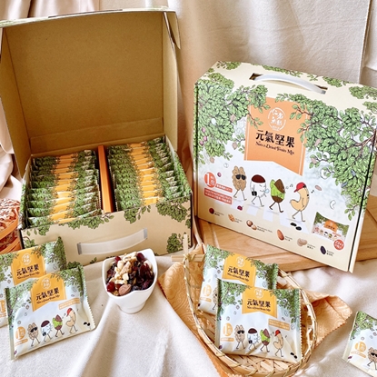 【禮盒】 仁者無敵-100%無調味元氣堅果《禮盒》600g(25gx24包)-送禮自用兩相宜* 1盒入-免運組