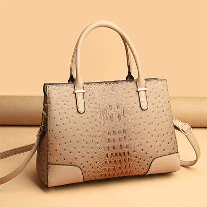 【L’eBeauty】歐系復古鱷魚紋手提斜背包 KDB-5232(手提包/側肩包/斜背包/大容量)