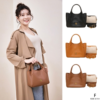 【L’eBeauty】植鞣牛皮輕巧手提包-美