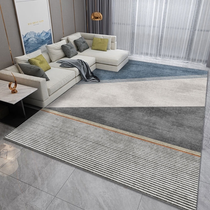 【西格傢飾】現代簡約水晶絨地毯140x200cm