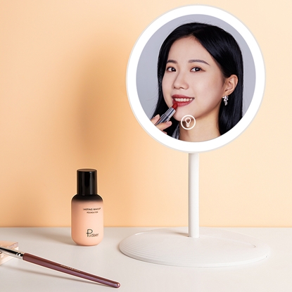 【E-Pin 逸品生活】貝殼折疊收納LED化妝鏡燈