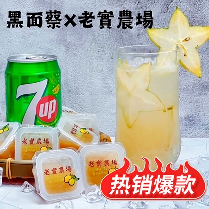 【披薩市】『黑面蔡 X 老實農場』楊桃檸檬/楊桃金桔冰角(10個/袋)_任選X12袋