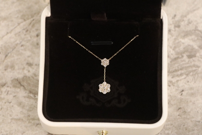 {STELLA LUO JEWELRY}雙花綻放項鍊