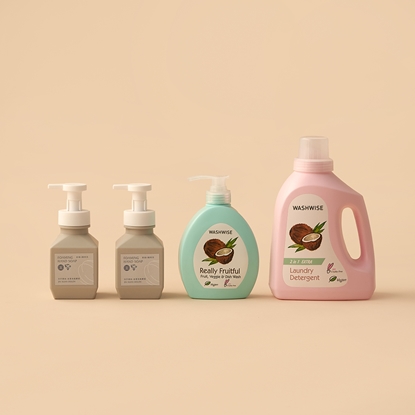 聰明洗組合：洗衣精*1碗盤清潔露*1洗手慕斯*2