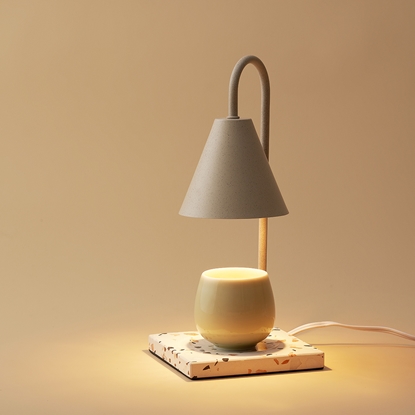 幾何大理石融蠟燈(奶白)