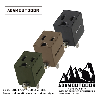 ADAMOUTDOOR｜直立式3轉2插頭｜PW-301W