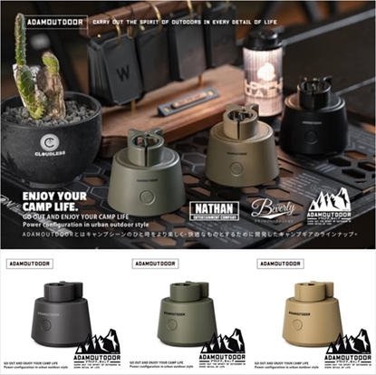 ADAMOUTDOOR｜手持風扇旋轉底座 2入優惠組-美