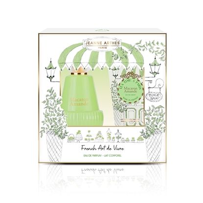 【JEANNE ARTHES】 JA 甜蜜馬卡龍禮盒 (淡香精 100ML+身體乳150ML)  (原廠公司貨)