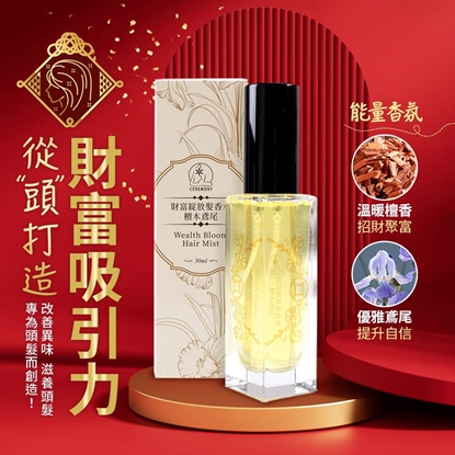 【雨揚珍品】老師加持推薦 財富綻放檀香鳶尾護髮髮香水兩入組 (招財/檀香/琥珀/香氣就是財氣)