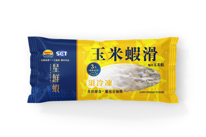 信海•星鮮蝦【玉米蝦滑】爆汁玉米粒（六入組)-美