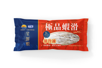 信海•星鮮蝦【極品蝦滑】含蝦肉95%（四入組)-美